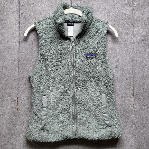 Patagonia Jackets & Blazers - Patagonia Vest Womens XS Green Full Zip Los Gatos Fleece Gorpcore Granola Shaggy